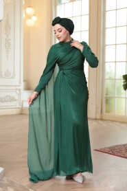 Modest Emerald Green Bridal Dress 52142ZY - 3