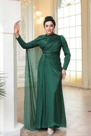 Modest Emerald Green Bridal Dress 52142ZY - 5