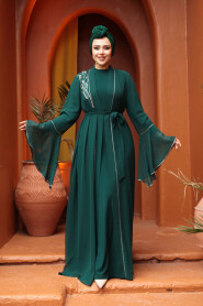 Modest Emerald Green Bridesmaid Dress 25905ZY - 1