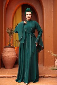 Modest Emerald Green Bridesmaid Dress 25905ZY - 4