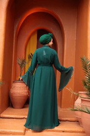 Modest Emerald Green Bridesmaid Dress 25905ZY - 5