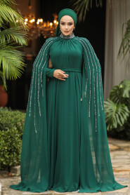 Modest Emerald Green Bridesmaid Dress 47381ZY - 1