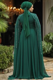 Modest Emerald Green Bridesmaid Dress 47381ZY - 3