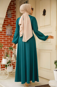 Modest Emerald Green Dress For Plus Size 23101ZY - 5