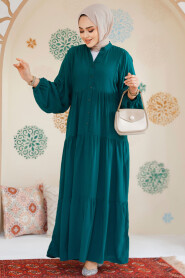 Modest Emerald Green Dress For Women 20612ZY - 3