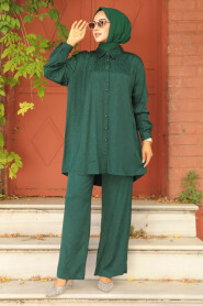 Modest Emerald Green Dual Suit 12501ZY - 1