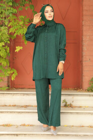 Modest Emerald Green Dual Suit 12501ZY - 2