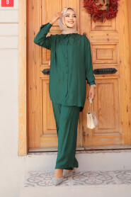 Modest Emerald Green Dual Suit 12502ZY - 1