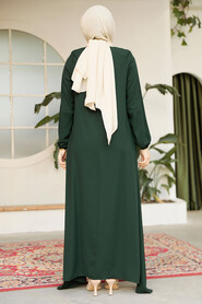 Modest Emerald Green Dubai Abaya 26301ZY - 4
