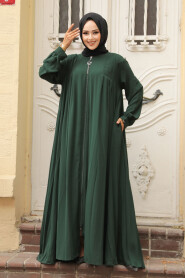 Modest Emerald Green Dubai Abaya 520180ZY - 2