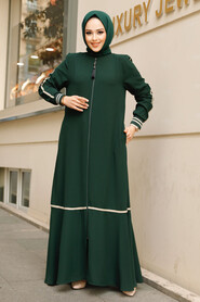 Modest Emerald Green Dubai Abaya 62101ZY - 2