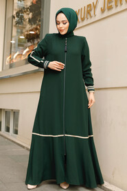 Modest Emerald Green Dubai Abaya 62101ZY - 3