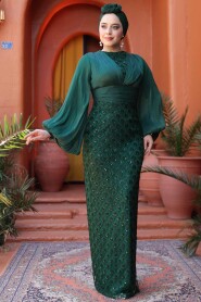 Modest Emerald Green Engagement Gown 4961ZY - 2