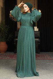 Modest Emerald Green Evening Dress 25890ZY - 1