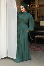 Modest Emerald Green Evening Dress 25890ZY - 2