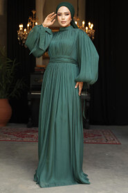 Modest Emerald Green Evening Dress 25890ZY - 3