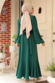 Modest Emerald Green Evening Dress 30022ZY - 4