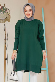 Modest Emerald Green Knitwear Jumper Top 17203ZY - 2