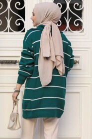 Modest Emerald Green Knitwear Tunic 65901ZY - 3