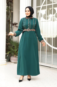 Modest Emerald Green Maxi Dress 10246ZY 