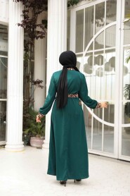 Modest Emerald Green Maxi Dress 10246ZY - 4