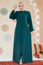 Modest Emerald Green Plus Size Abaya 45282ZY - 2