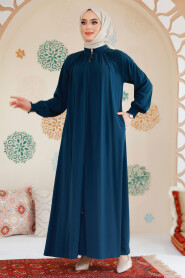 Modest Emerald Green Plus Size Abaya 45293ZY - 2