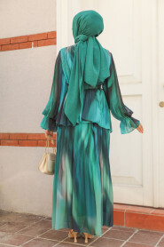 Modest Emerald Green Skirt Dual Suit 45291ZY - 3