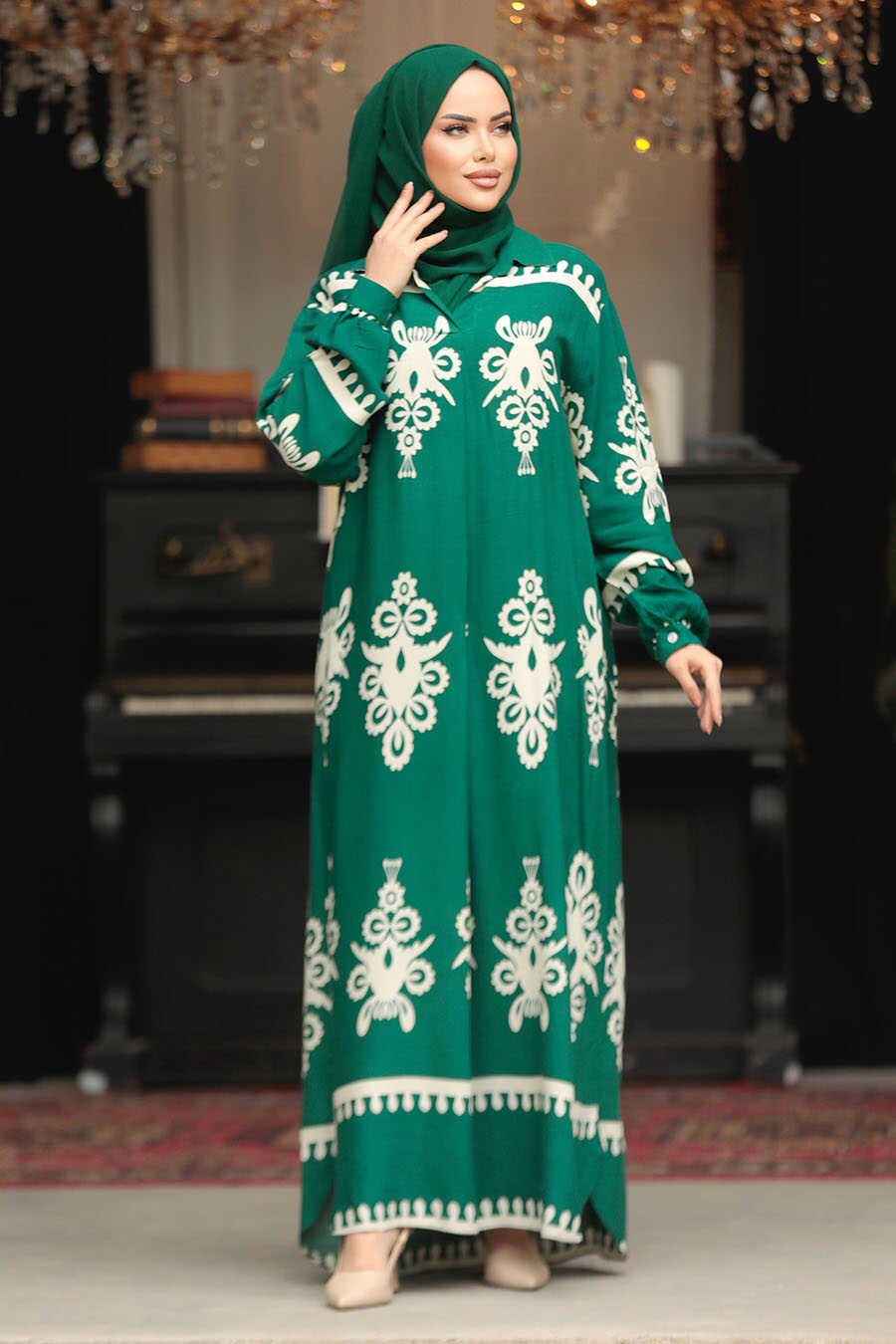 Emerald summer dress best sale