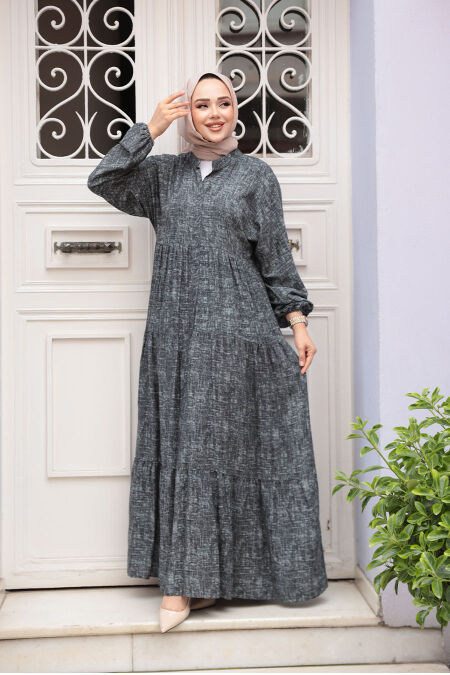 Modest Emerald Green Summer Dress 24063ZY - NEVA STYLE