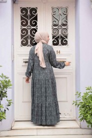 Modest Emerald Green Summer Dress 24063ZY - 4