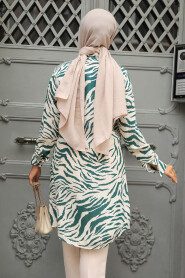 Modest Emerald Green Top 11704ZY - 3