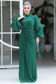 Modest Emerald Green Wedding Dress 52285ZY - 4