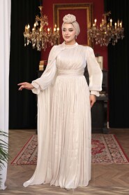 Modest Evening Dress - Cape Detailed Stone Modest Evening Dress 5394TAS - 2