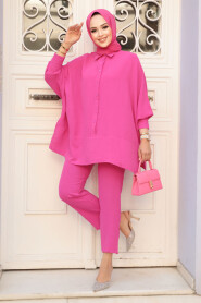 Modest Fuchsia Dual Suit 67751F - 1