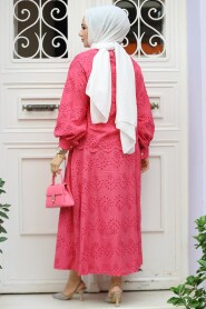 Modest Fuchsia Skirted Dual Suit 14181F - 3