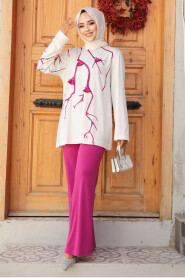 Modest Fushia Dual Suit 40225F - 1