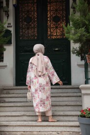 Modest Fushia Kimono 32121F - 4
