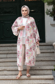 Modest Fushia Kimono 32121F - 2