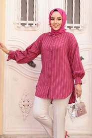  Modest Fushia Top 101016F - 3