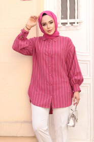  Modest Fushia Top 101016F - 1