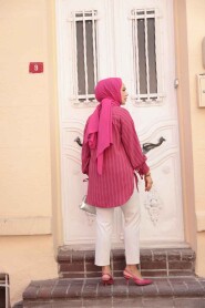  Modest Fushia Top 101016F - 4