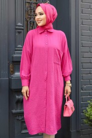 Modest Fushia Tunic 6773F - 4