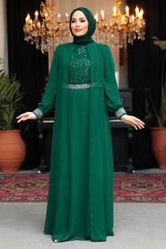 Modest Green Bridesmaid Dress 25876Y - 2