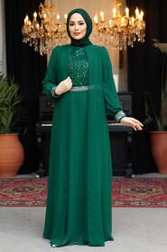 Modest Green Bridesmaid Dress 25876Y - 3