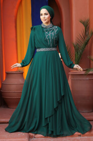 Modest Green Bridesmaid Dress 25885Y - 1