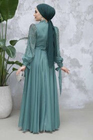 Modest Green Bridesmaid Dress 47961Y - 5