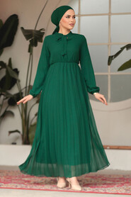 Modest Green Chiffon Maxi Dresses 50351Y - 1