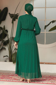 Modest Green Chiffon Maxi Dresses 50351Y - 4