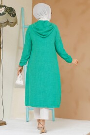 Modest Green Coat 70792Y - 4